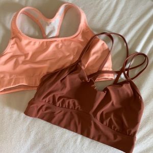 Two sports bras